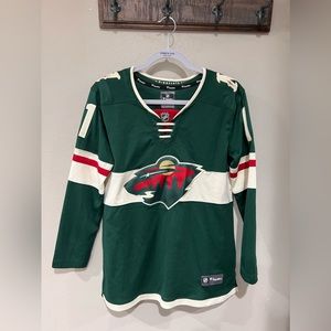 Zach Parise Minnesota Wild Green Fanatics Jersey Medium